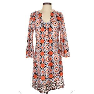 Aryeh Anthropologie Dress Small Stretch Slip On Shift Geometric Groovy Color